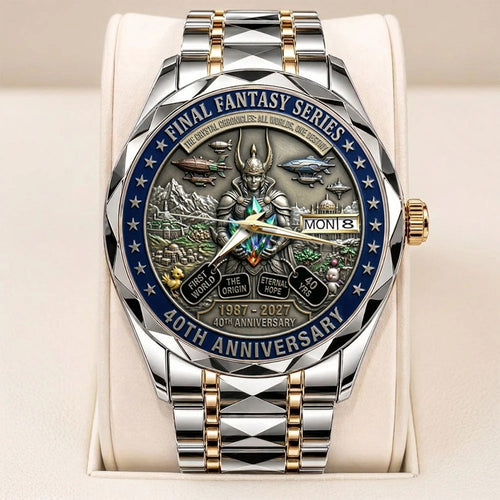 Final Fantasy 40th Anniversary Alloy Luxury Quartz Watch – TANTN25526