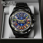 Final Fantasy IV 35th Anniversary Black Stainless Steel Watch – GNE8849