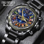Final Fantasy IV 35th Anniversary Black Stainless Steel Watch – GNE8849