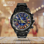 Final Fantasy IV 35th Anniversary Black Stainless Steel Watch – GNE8849
