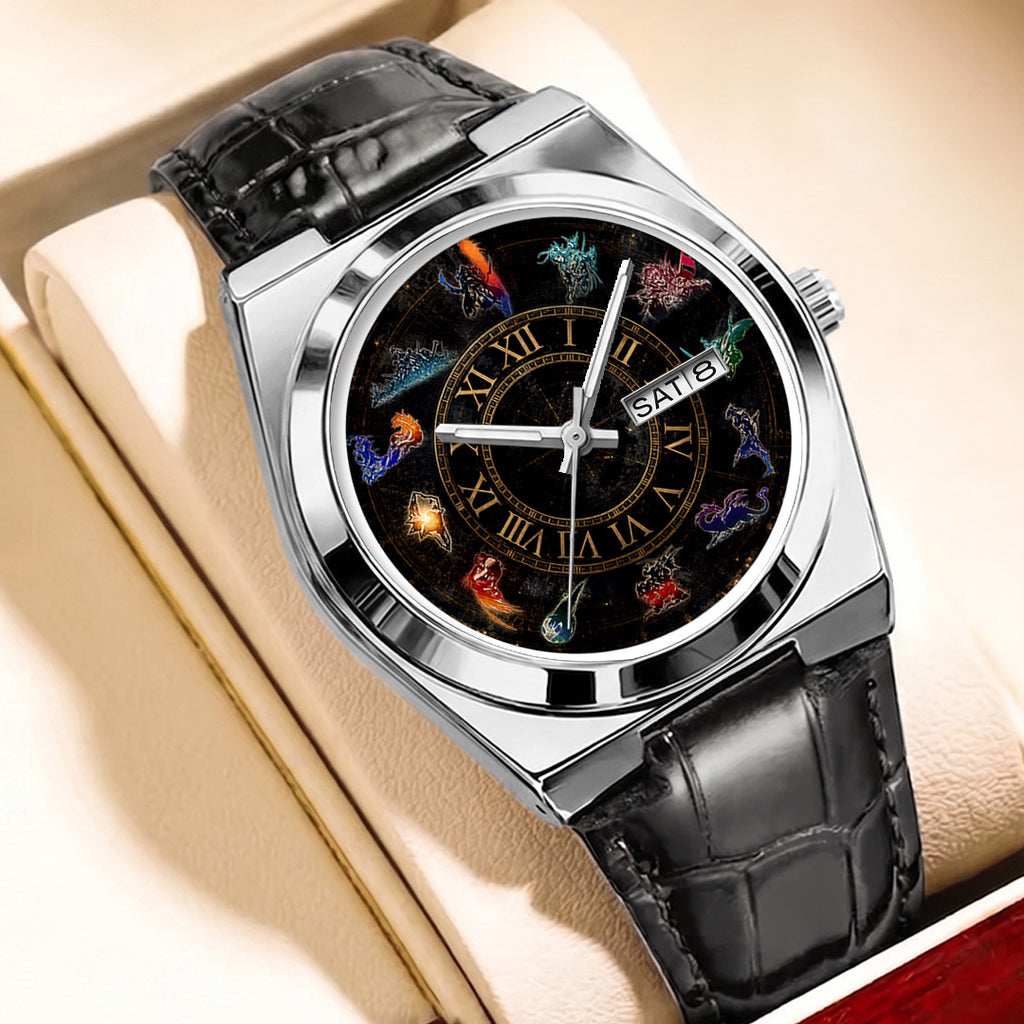 Final Fantasy Leather Alloy Watch – GNE7682