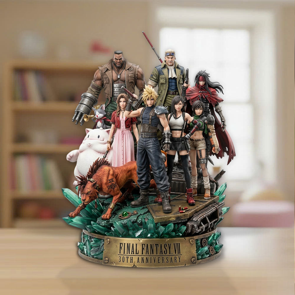Final Fantasy VII 30th Anniversary Custom Shape Acrylic Plaque – TMTHU6591