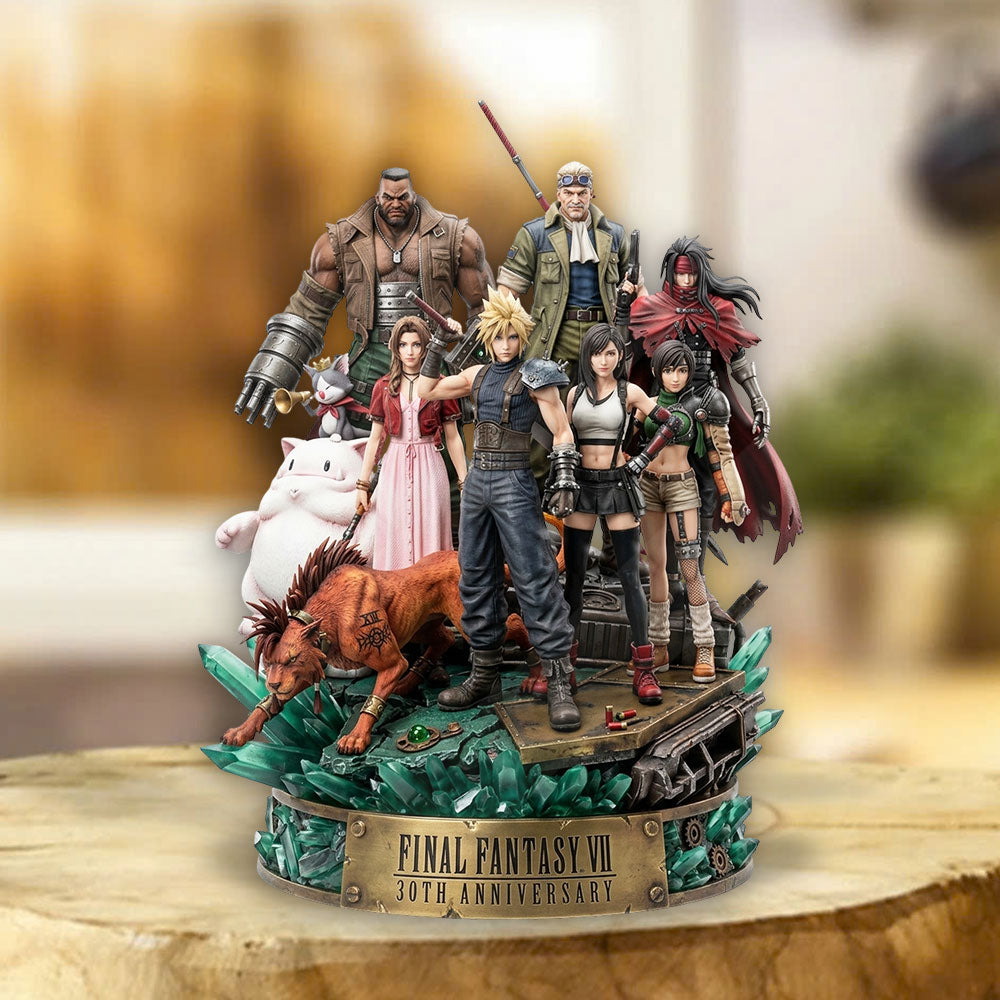Final Fantasy VII 30th Anniversary Custom Shape Acrylic Plaque – TMTHU6591