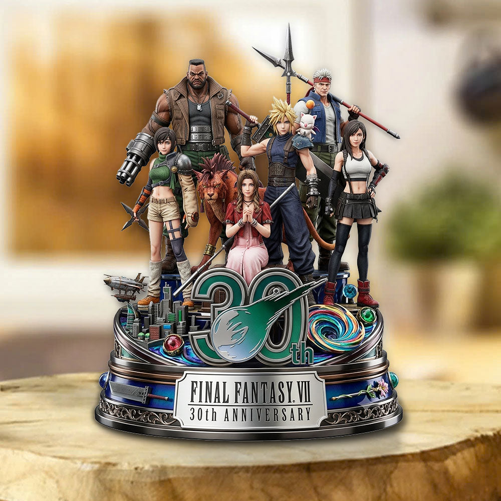 Final Fantasy VII 30th Anniversary Custom Shape Acrylic Plaque – TMTHU6866