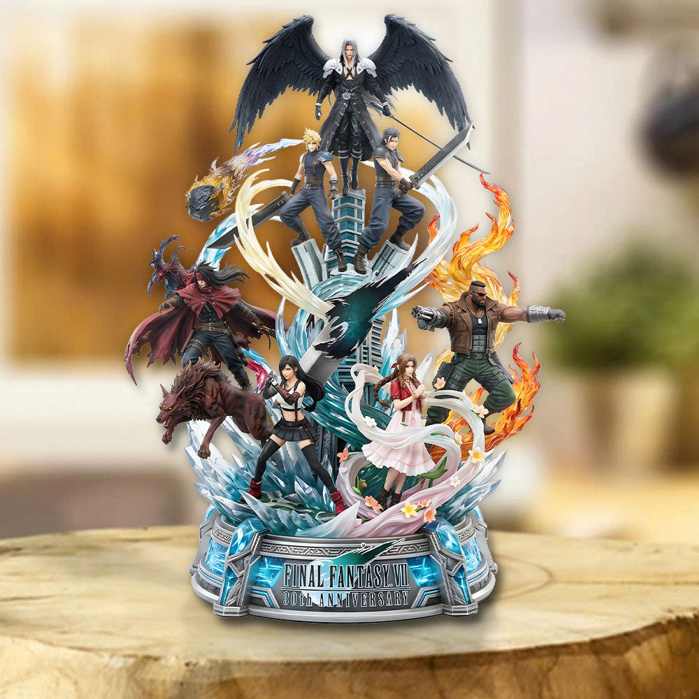 Final Fantasy VII 30th Anniversary Custom Shape Acrylic Plaque – TMTHU6869