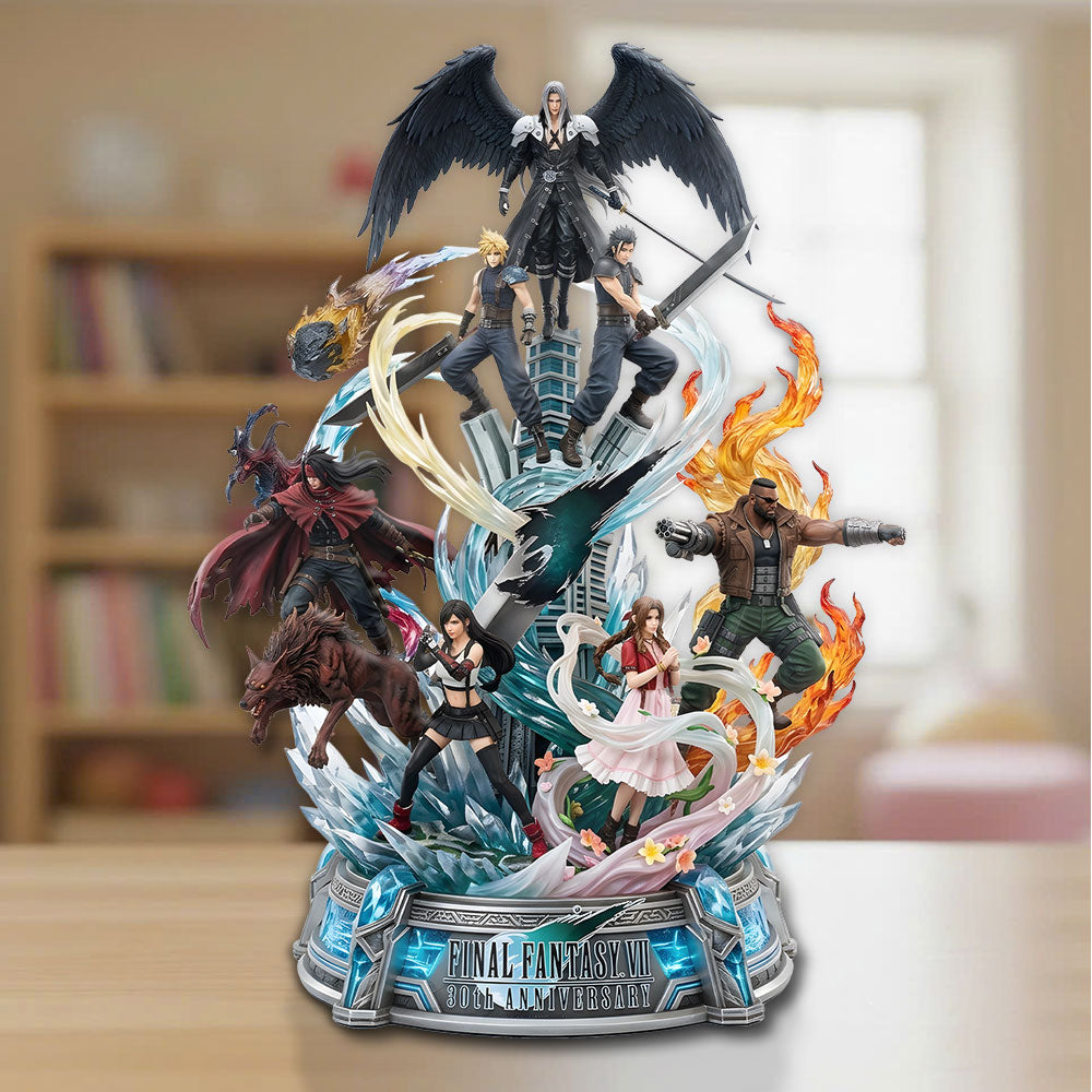 Final Fantasy VII 30th Anniversary Custom Shape Acrylic Plaque – TMTHU6869