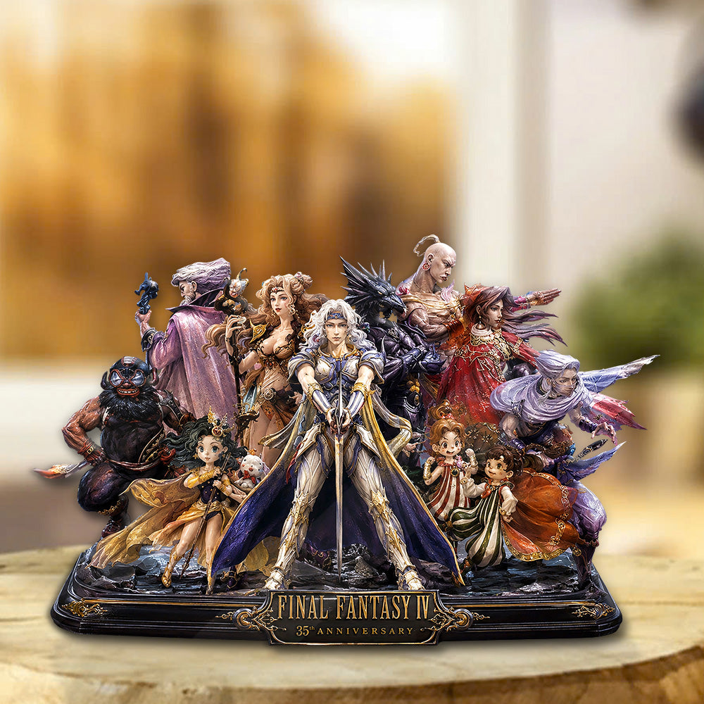 Final Fantasy IV 35th Anniversary Custom Shape Acrylic Plaque – GNE7731