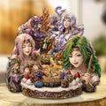 Final Fantasy IV 35th Anniversary Custom Shape Acrylic Plaque – GNE7732