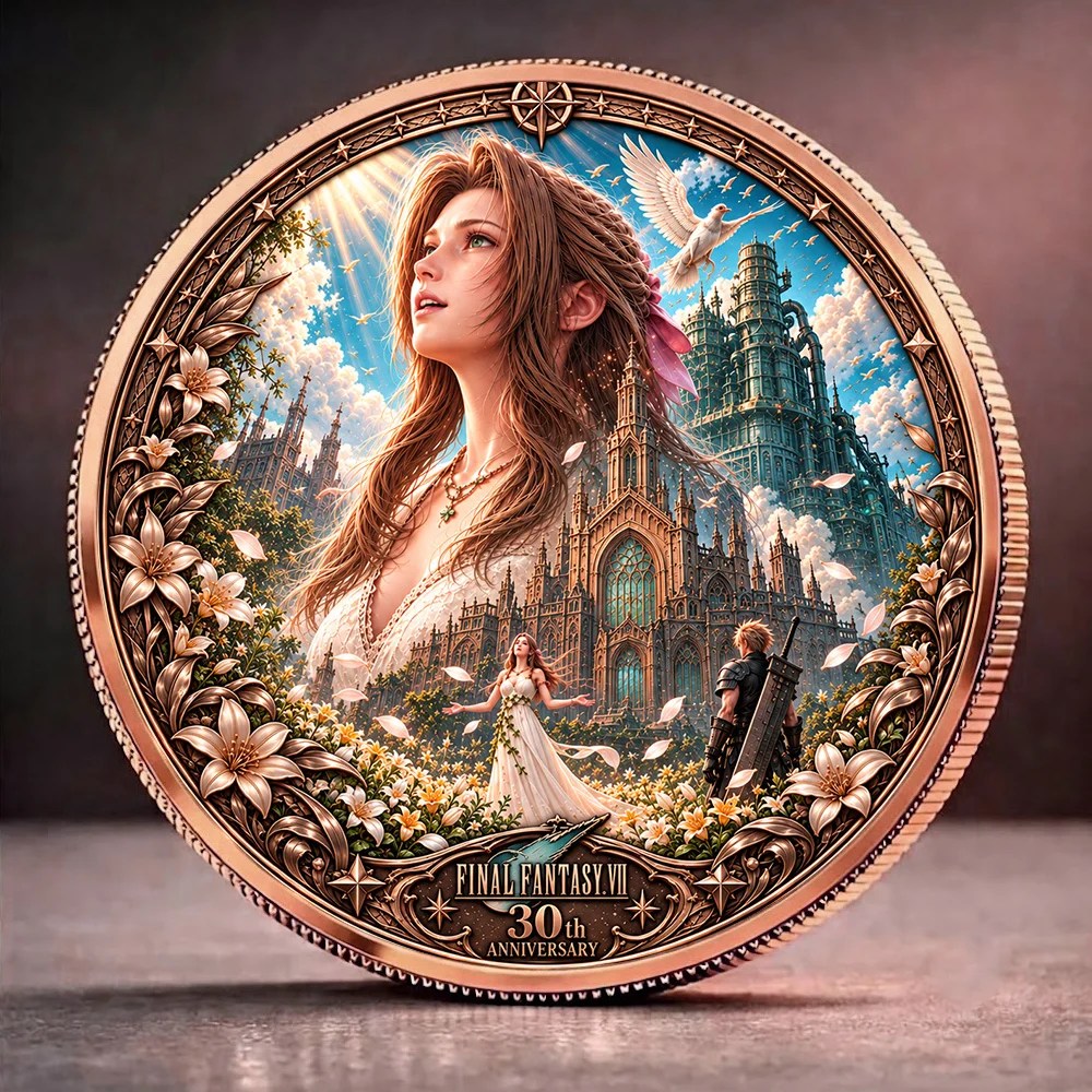 Final Fantasy VII 30th Anniversary Commemorative Coin – GNE8766