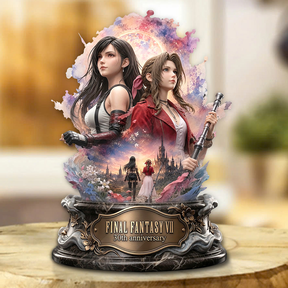 Final Fantasy VII 30th Anniversary Custom Shape Acrylic Plaque – GNE8008