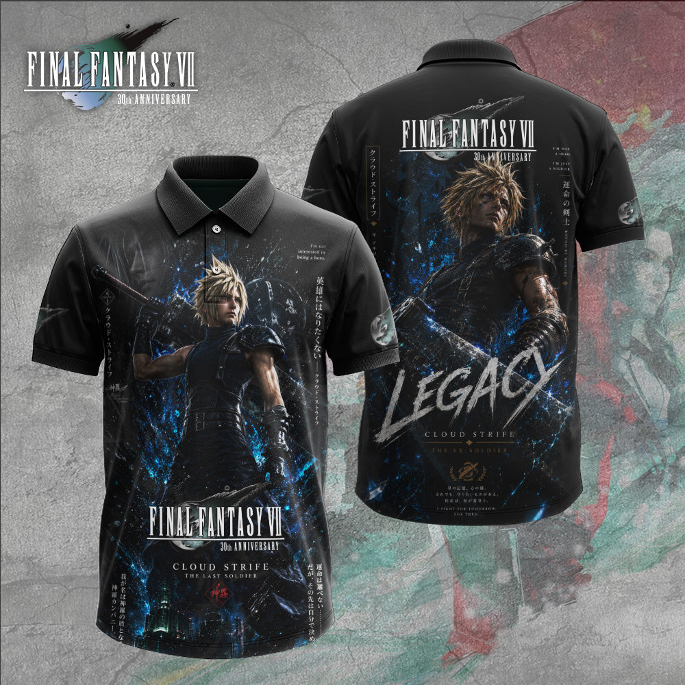 Final Fantasy VII x Cloud Strife 30th Anniversary 3D Apparel – GNE7003