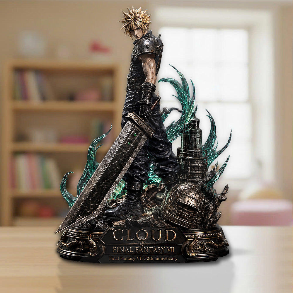 Final Fantasy VII 30th Anniversary Custom Shape Acrylic Plaque – GNE6438