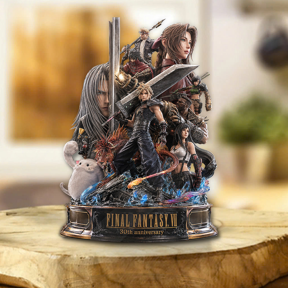 Final Fantasy VII 30th Anniversary Custom Shape Acrylic Plaque – GNE6439