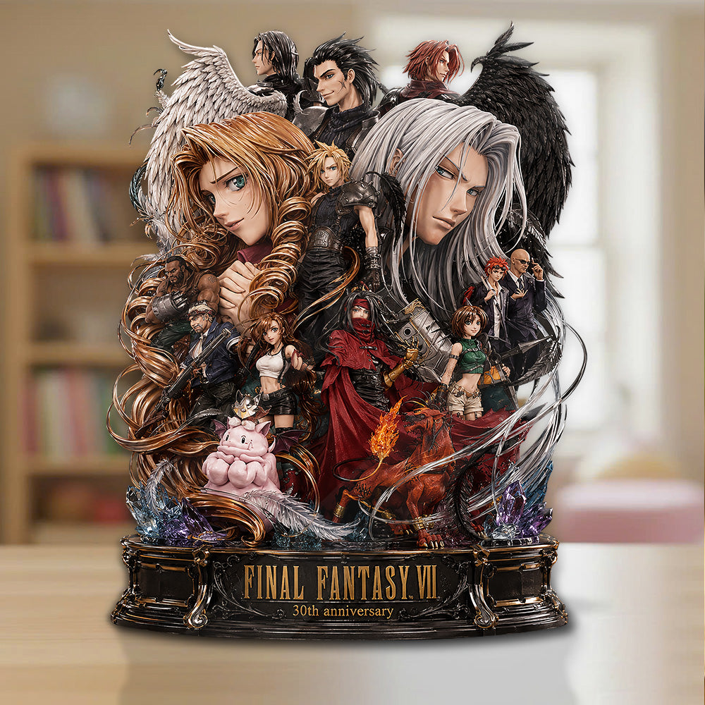 Final Fantasy VII 30th Anniversary Custom Shape Acrylic Plaque – GNE6440