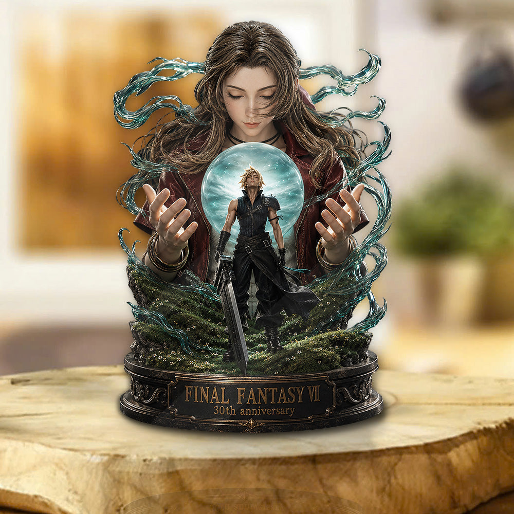 Final Fantasy VII 30th Anniversary Custom Shape Acrylic Plaque – GNE6498
