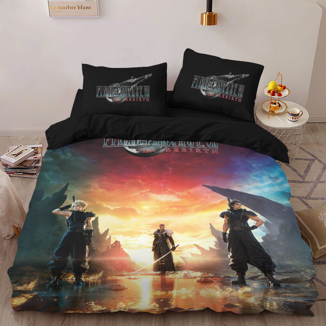 Final Fantasy VII Rebirth 3-Piece Duvet Bedding Set – GNE7932