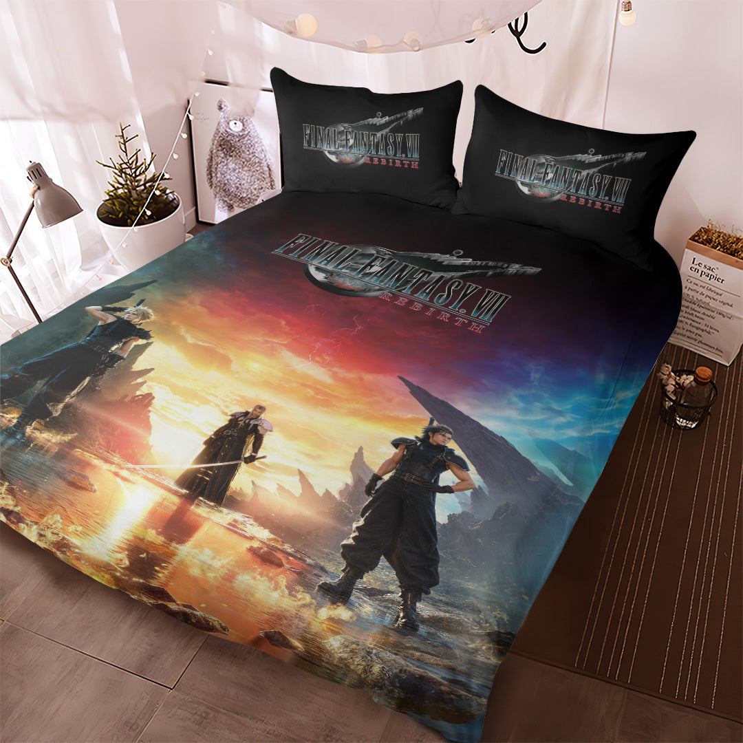 Final Fantasy VII Rebirth 3-Piece Duvet Bedding Set – GNE7932