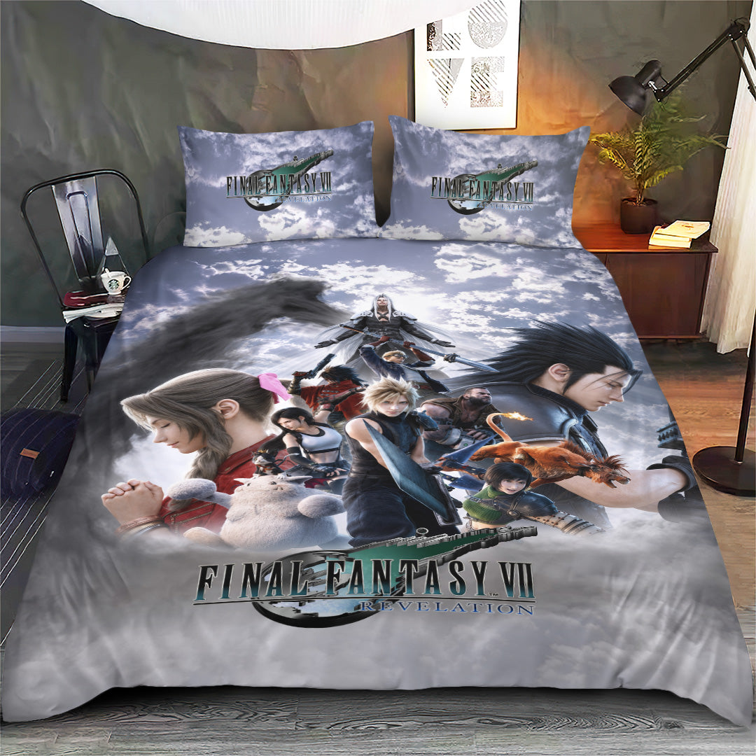 Final Fantasy VII Revelation 3-Piece Duvet Bedding Set – GNE7930