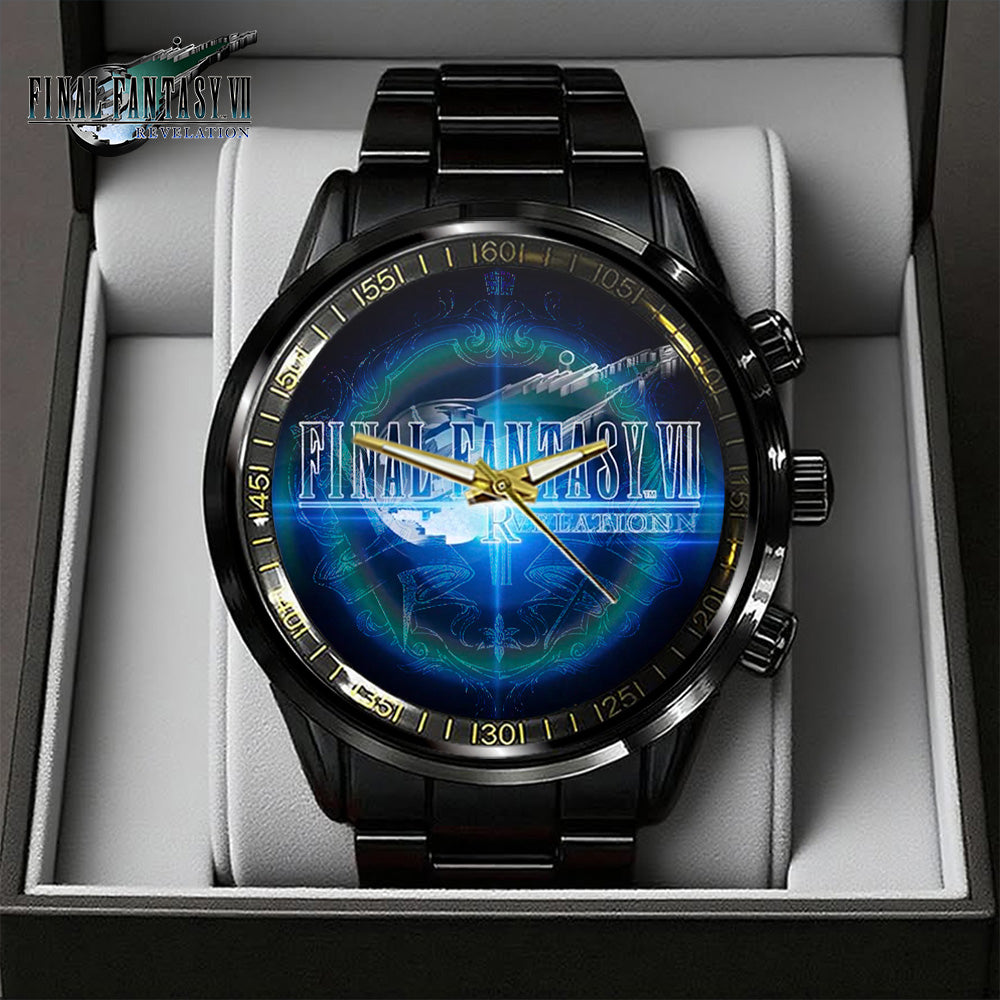 Final Fantasy VII Revelation Black Stainless Steel Watch – GNE7139