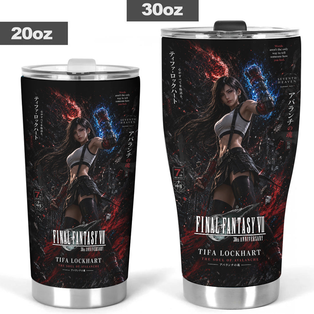 Final Fantasy VII x Tifa Lockhart 30th Anniversary Tumbler Cup – GNE7549