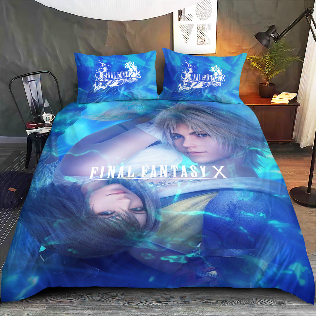 Final Fantasy X 25th Anniversary 3-Piece Duvet Bedding Set – GNE7430