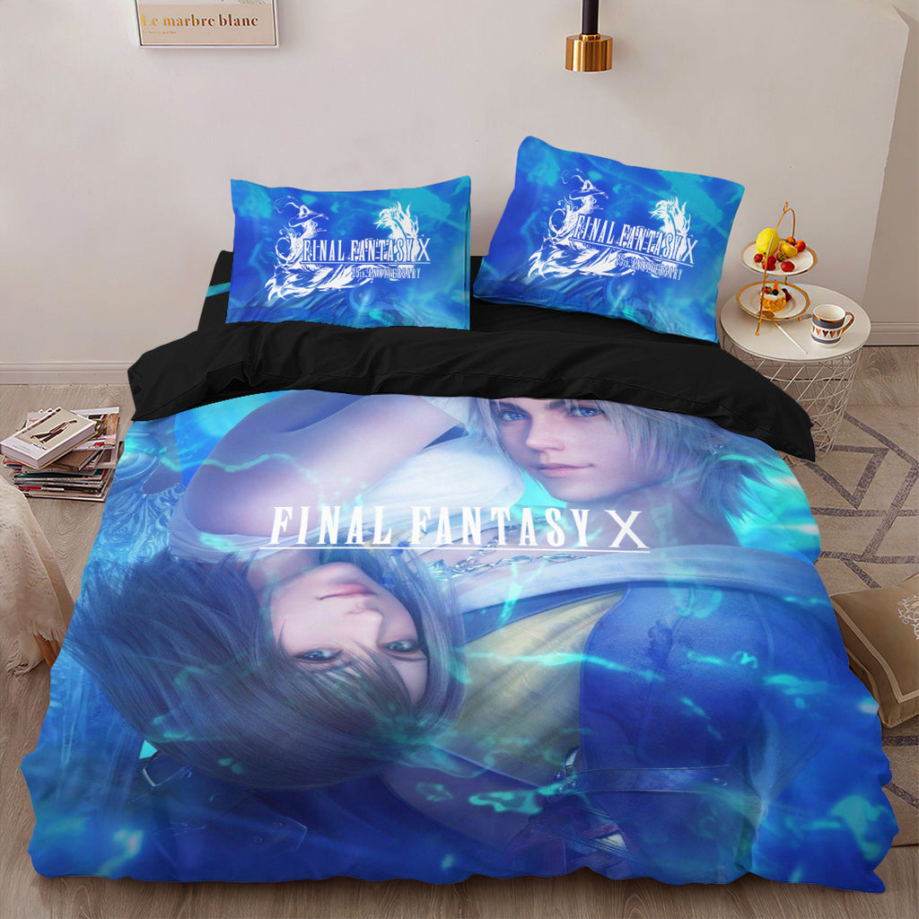Final Fantasy X 25th Anniversary 3-Piece Duvet Bedding Set – GNE7430