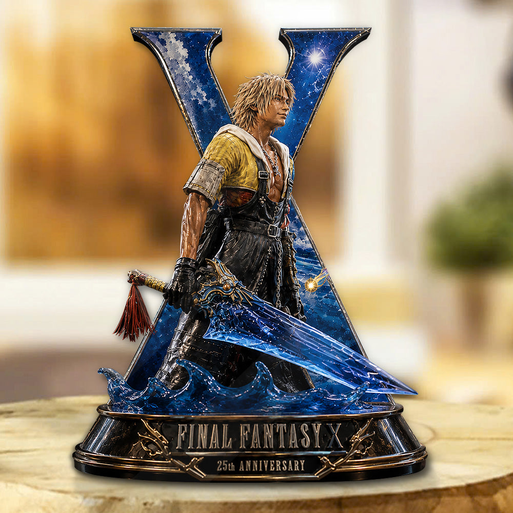 Final Fantasy X 25th Anniversary Custom Shape Acrylic Plaque – GNE7148