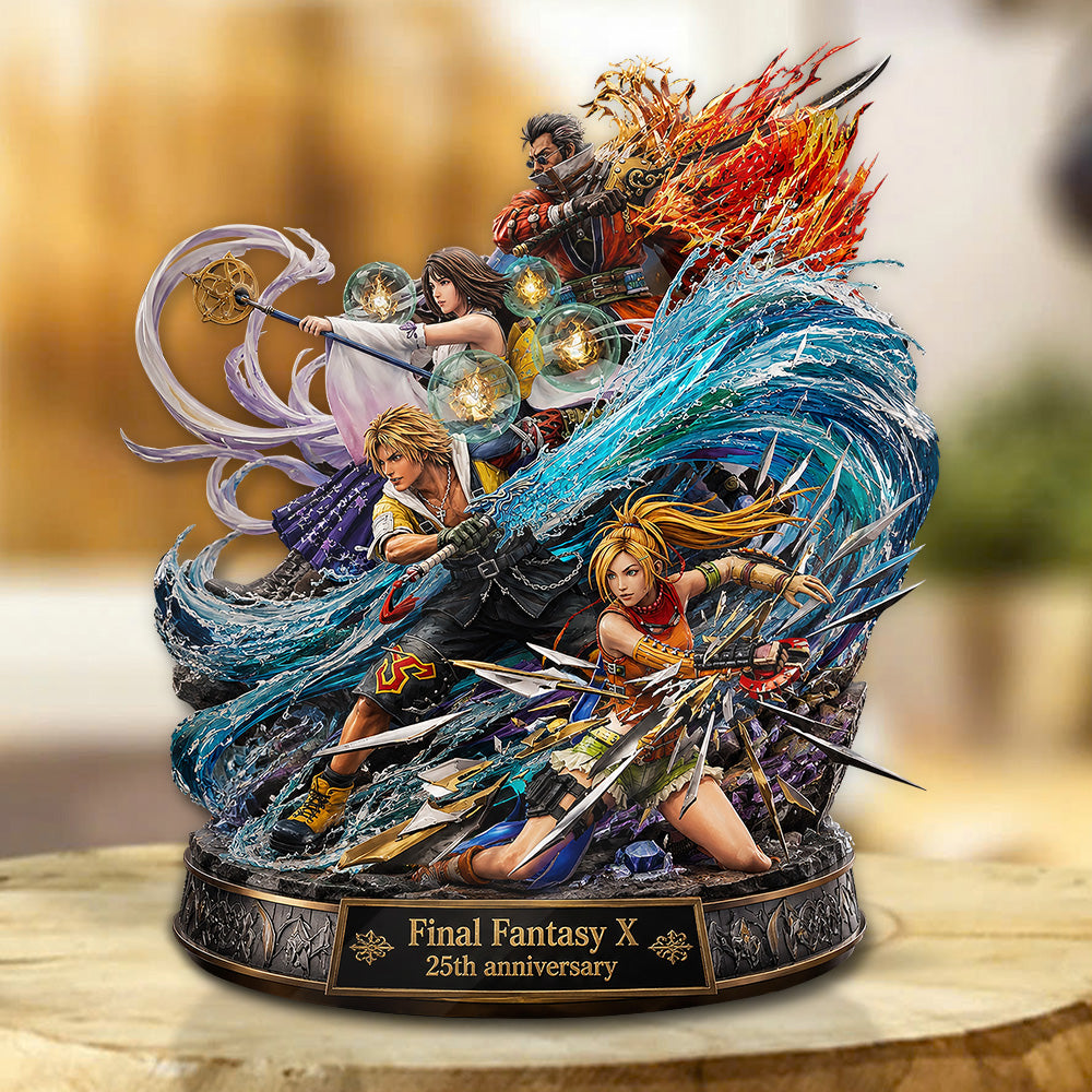 Final Fantasy X 25th Anniversary Custom Shape Acrylic Plaque – GNE7712