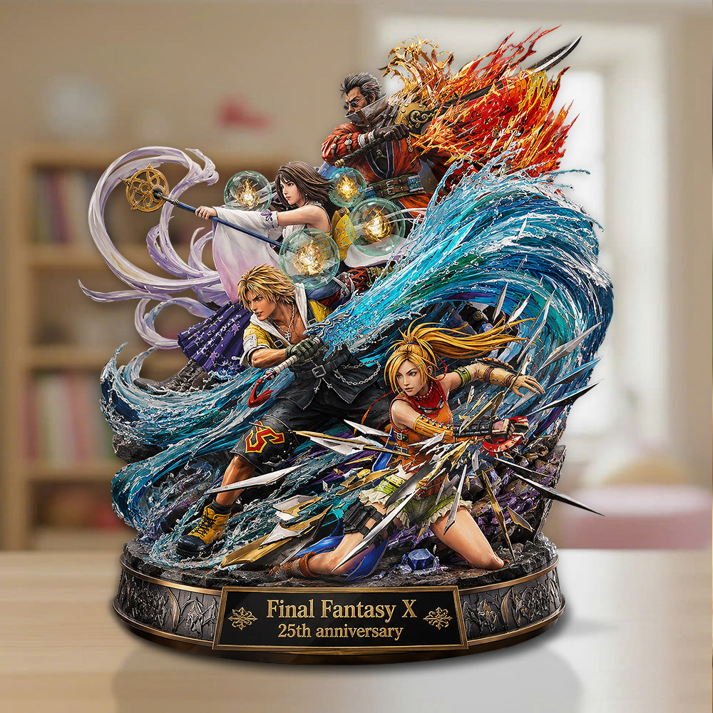 Final Fantasy X 25th Anniversary Custom Shape Acrylic Plaque – GNE7712