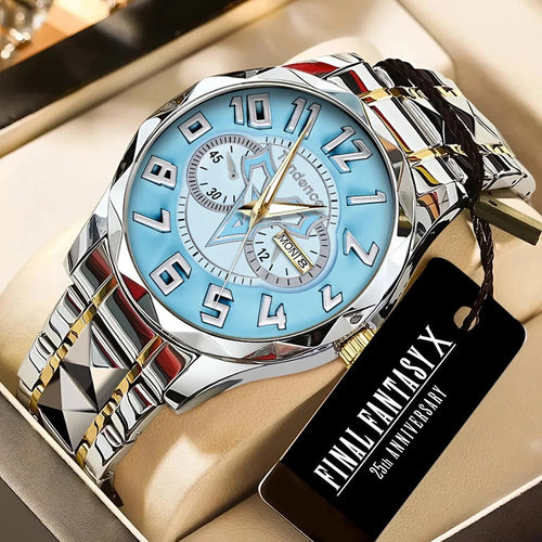 Final Fantasy X x Tidus 25th Anniversary Alloy Luxury Quartz Watch – GNE9168