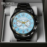 Final Fantasy X x Tidus 25th Anniversary Black Stainless Steel Watch – GNE9169