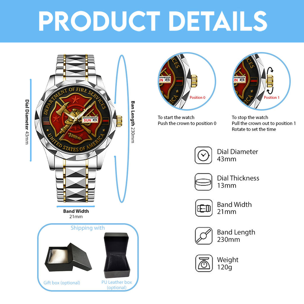 Firefighter Alloy Luxury Quartz Watch – TANTN 14781
