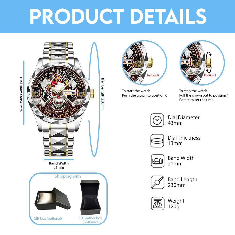 Firefighter Alloy Luxury Quartz Watch – TANTN 14865