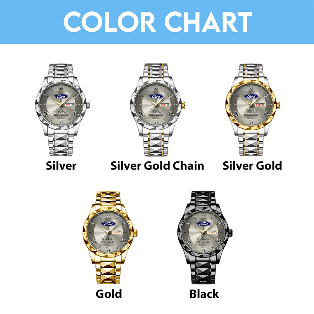 Personalized Ford Alloy Luxury Quartz Watch – TANTN20928