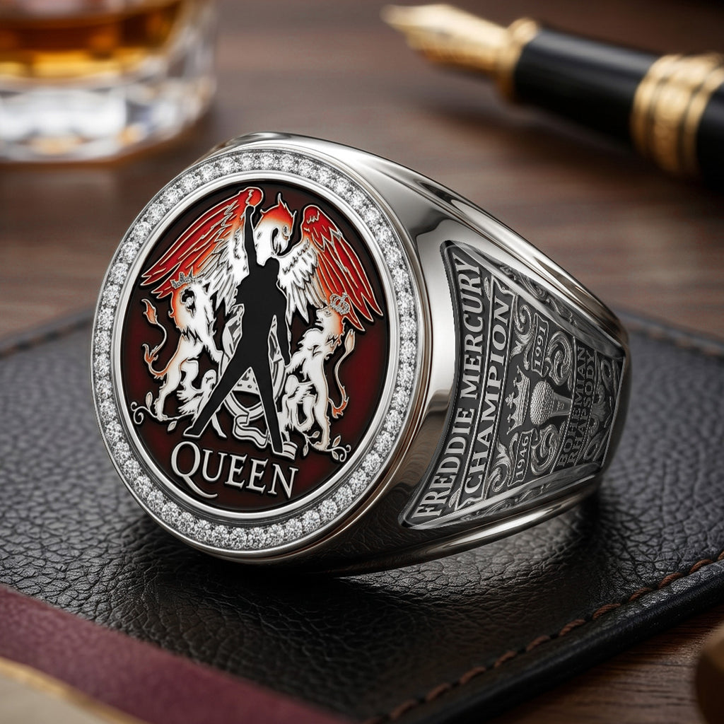 Freddie Mercury 3D Engraved Ring – TMTHU7074