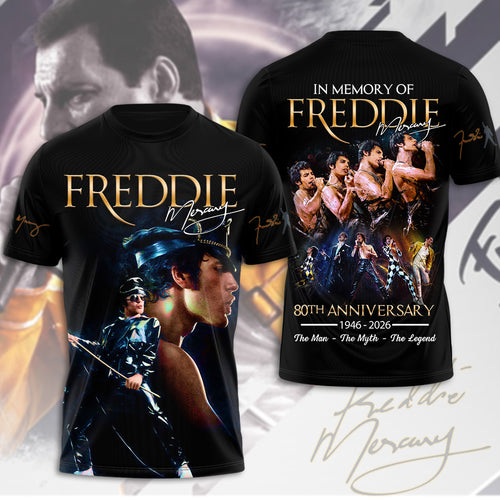 Freddie Mercury 80th Anniversary 3D Apparel – MAITM14156