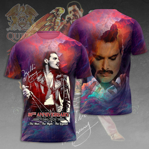 Freddie Mercury 80th Anniversary 3D Apparel – MAITM14194