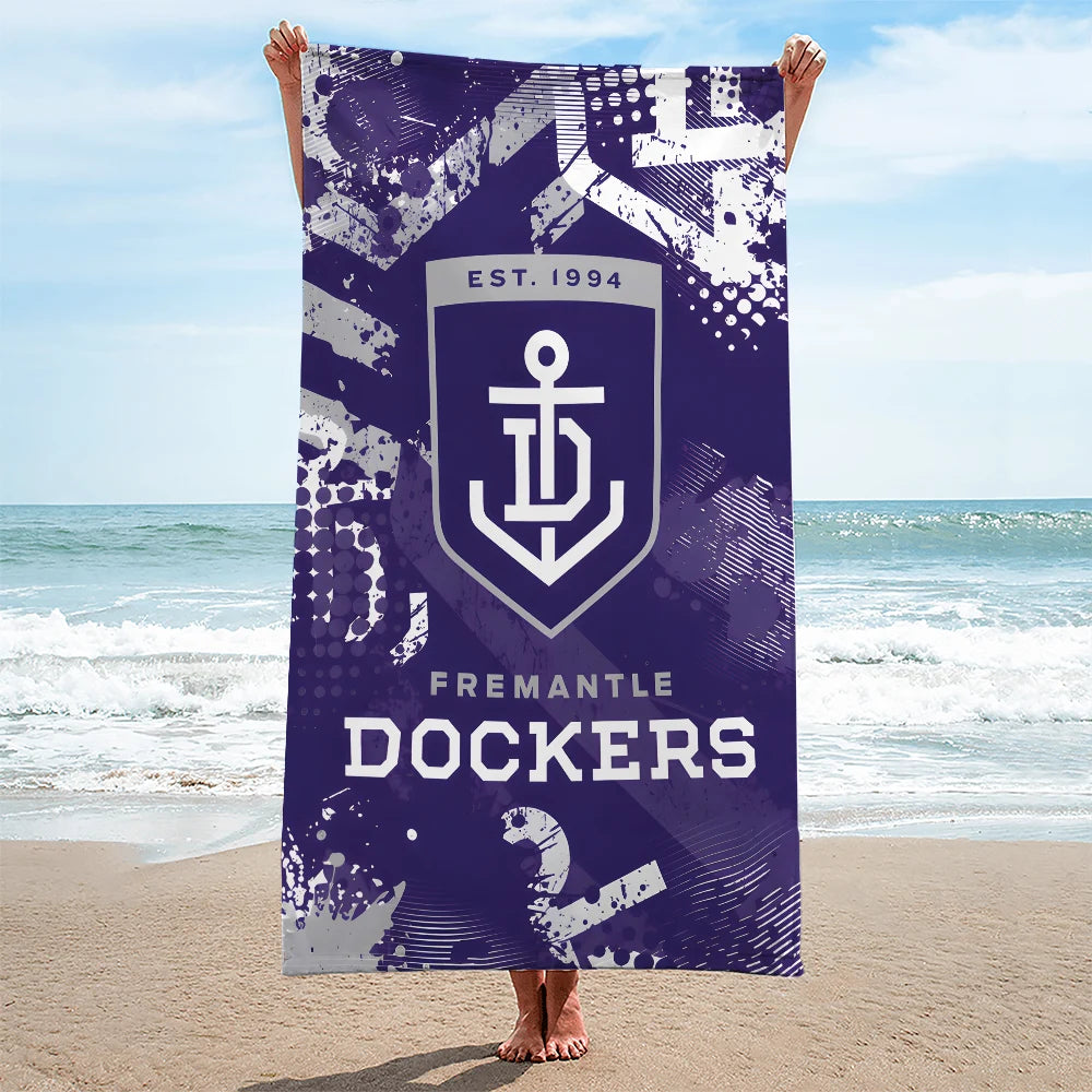 Fremantle Dockers Rectangle Beach Towel – TANTN24924