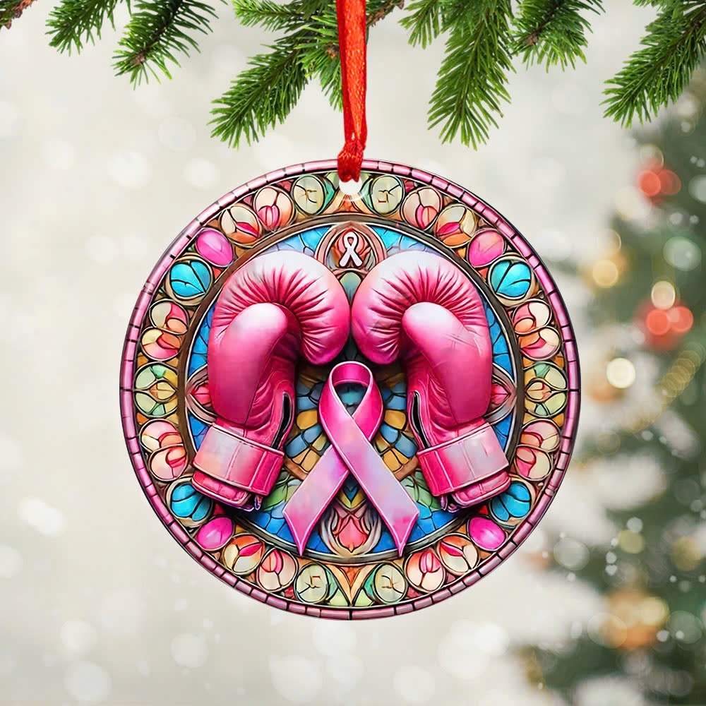 Breast Cancer Awareness Fixed Shape 2-Side Printed Acrylic Ornament – GNE 1828