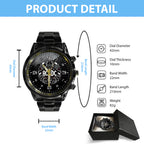 AC/DC Black Stainless Steel Watch – GNE 2200