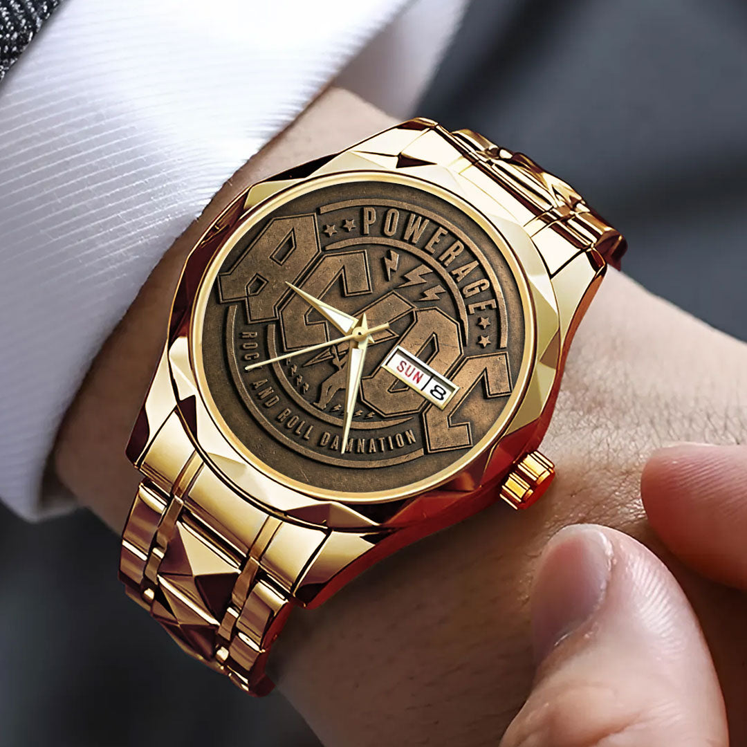 AC/DC Alloy Luxury Quartz Watch – GNE5042