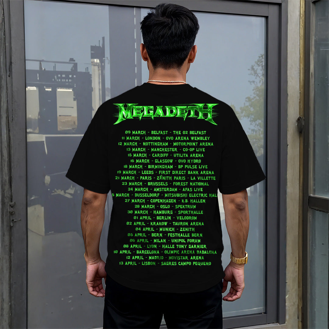 Megadeth 2027 European Tour 3D Apparel – GNE8036