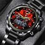 AC/DC Black Stainless Steel Watch – GNE 969