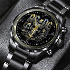 AC/DC Black Stainless Steel Watch – GNE NEW457