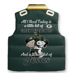 Personalized Green Bay Packers 3D Sleeveless Down Jacket – TMTHU1128