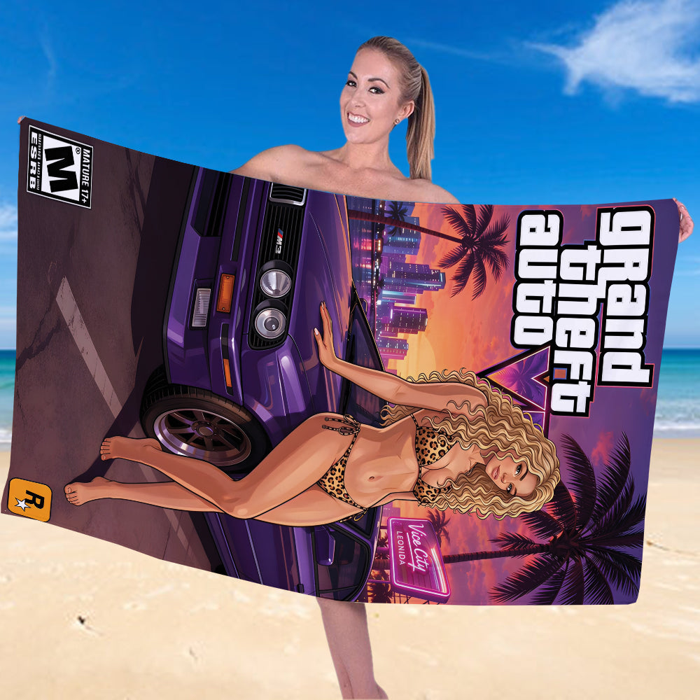 Grand Theft Auto VI Rectangle Beach Towel – TANTN24043