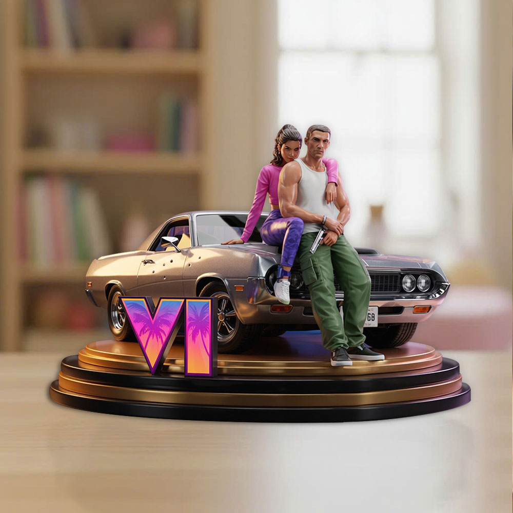 Grand Theft Auto VI Custom Shape Acrylic Plaque – TANTN24003