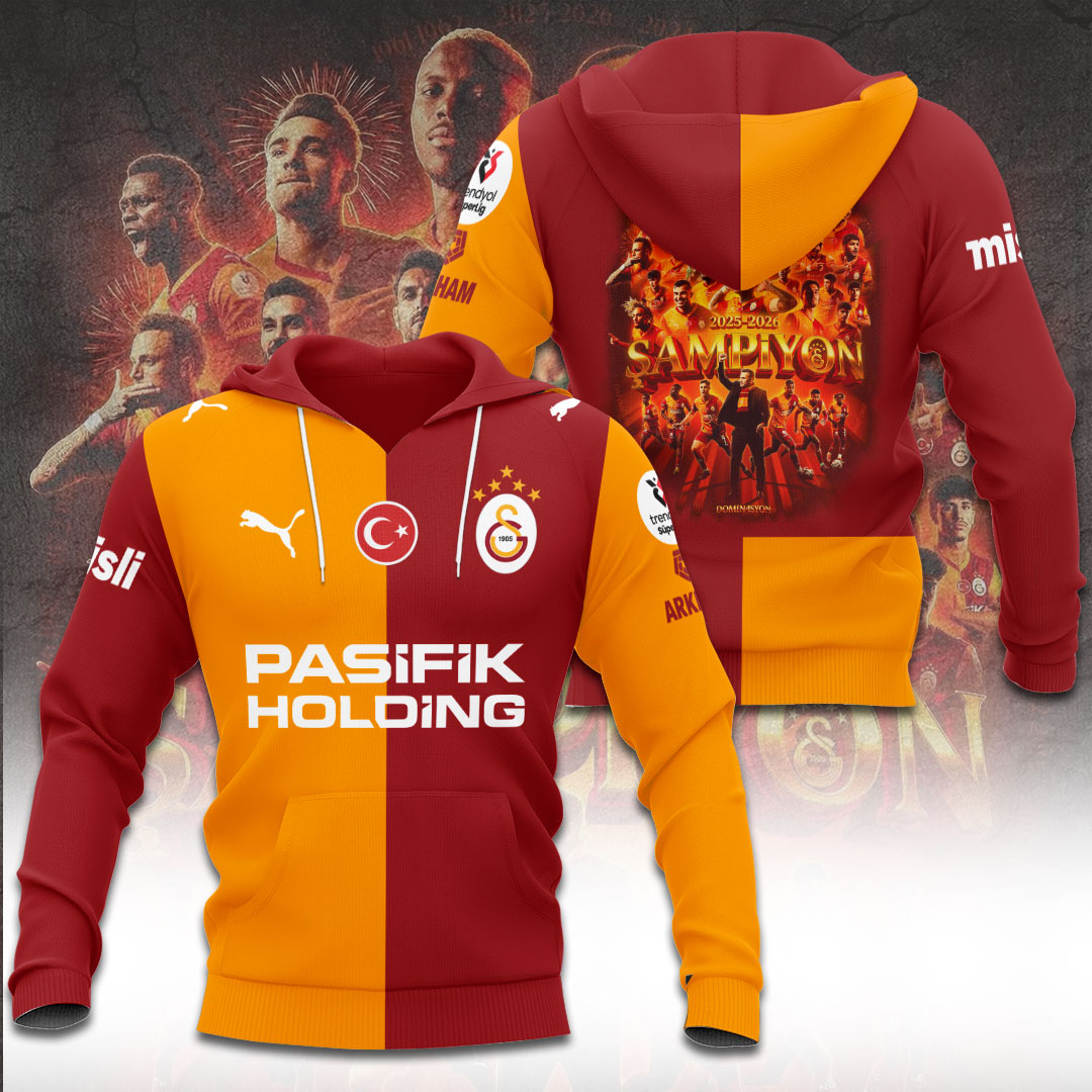 Galatasaray S.K. Turkish Champions 25/26 3D Apparel – TANTN22849