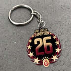 Galatasaray S.K. Turkish Champions 25/26 Custom Shape 2-sided Keychain – TANTN22845
