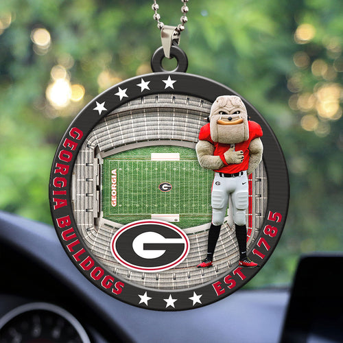 Georgia Bulldogs Football Custom shape 2-sided Acrylic Car Ornament – HOATT13129